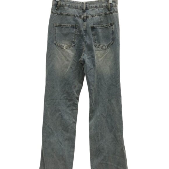 Kiwi Straight Fit Cut Out Rhinestone Rebel Bling Jeans Size Small New with Tags - Picture 15 of 16